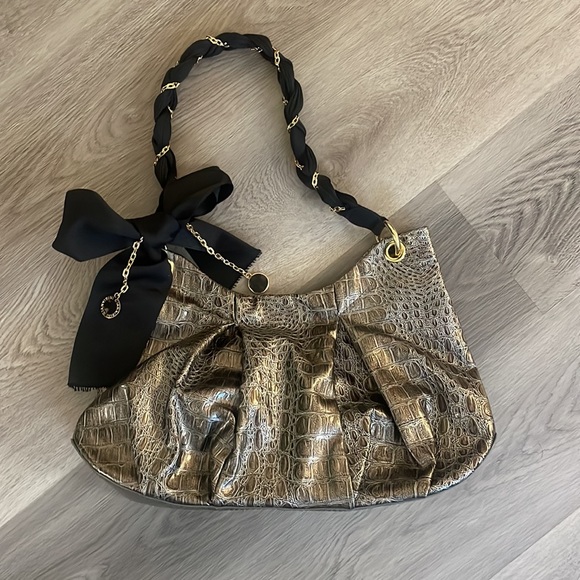 Giani Bernini Handbags - Gianni Bernini Scarf Embroidered Bag